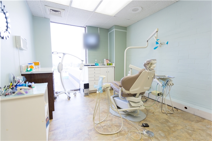 A modern treatment operatory at Encino Smile Care